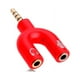thumbnail image 1 of Adaptador Audio Micrófono 2 X 1 Auxiliar 3.5mm Para Pc Y Ps4, 1 of 3