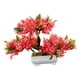 thumbnail image 5 of Árbol De Bonsái Artificial, Decoración De Plantas Artificiales Para Granja, Estante De Oficina, Rojo, 5 of 5