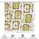 thumbnail image 2 of Pan tostado-theme 4-Piece Shower Curtain Set with Rugs, Waterproof Bathroom Decor Set Includes Bath Mat, U-Shaped Rug, Toilet Lid Cover and Curtain with Hooks, 2 of 6