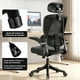 thumbnail image 2 of Silla Amia Ergonómica De Oficina Soporte Lumbar Elástico Negro, 2 of 10