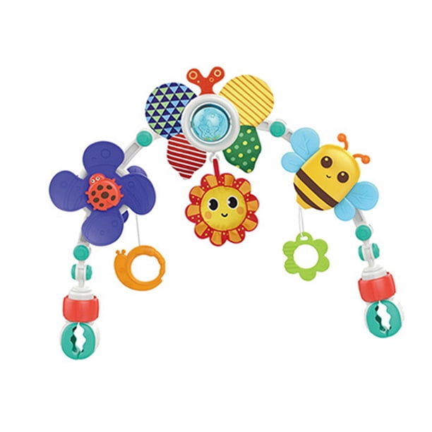 Juguetes musicales móviles para cuna de bebé,Accesorios de juguete sensorial para recién nacidos,Arco para cochecito de bebé, juguete para cochecito d