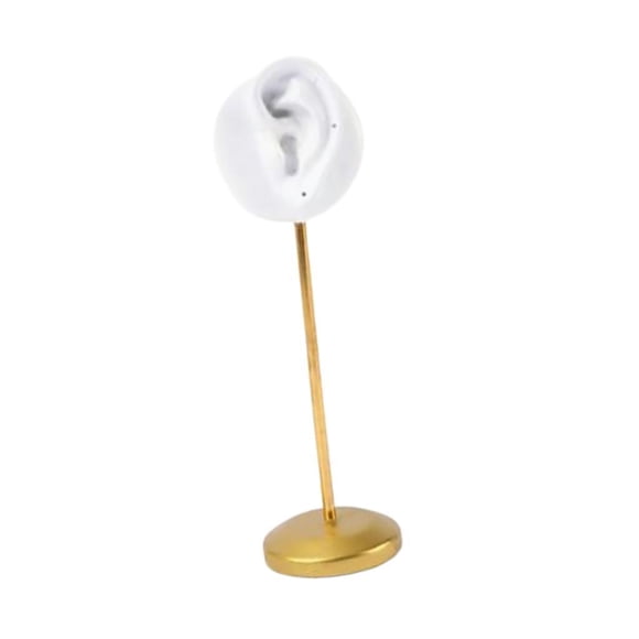 Resina Ear Stud Holder Hanger Ear Model Durable Para Home Salon Tabletop Left