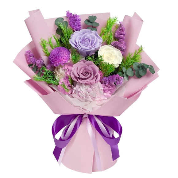 Ramo de flores preservadas Tyvouflo Eternal Rose Purple