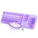 thumbnail image 1 of Combo de teclado y ratón inalámbricos MOFII 104 teclas redondas morado, 1 of 8