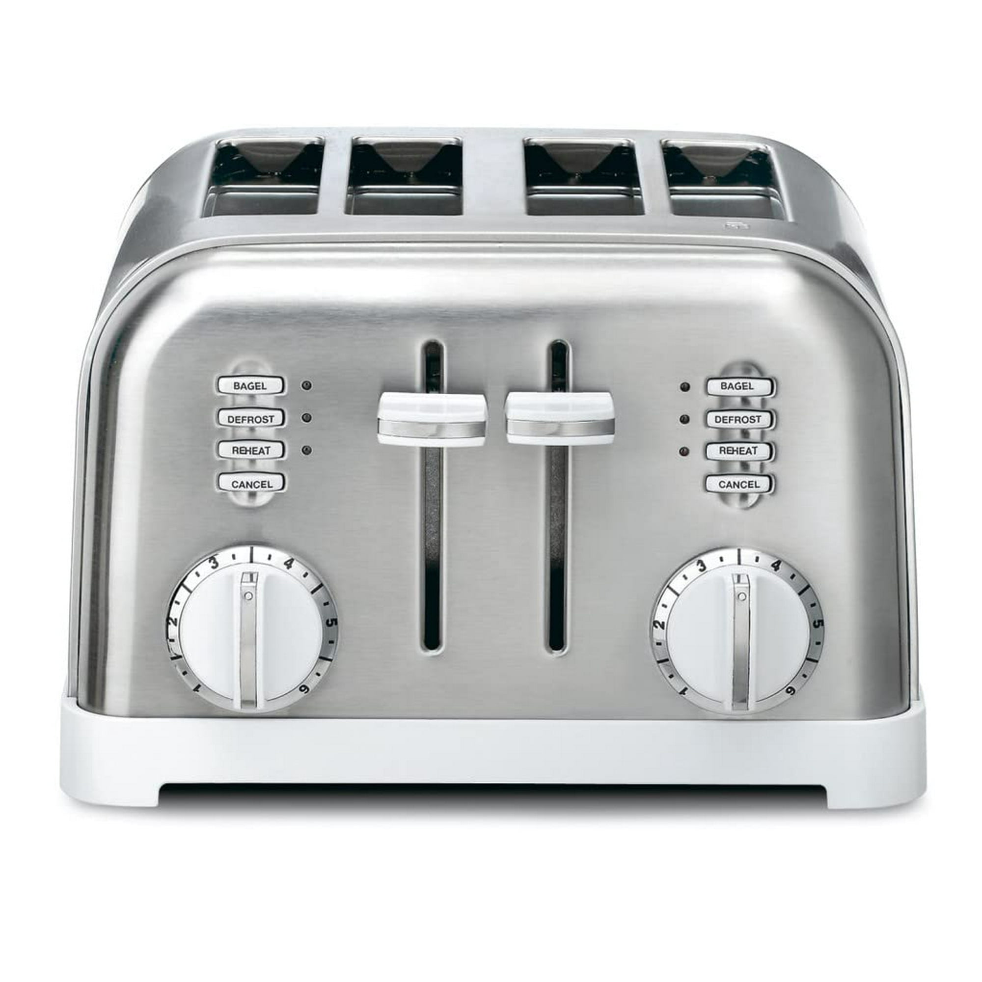 Cuisinart - Tostadora Clásica Cpt 180wp1 De Metal De 4 Rebanad