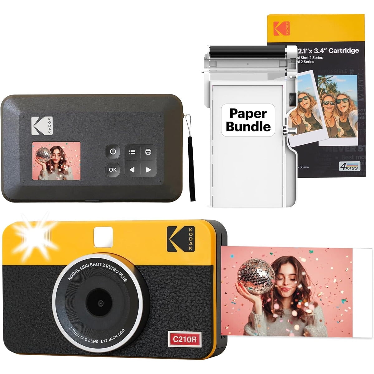 Cámara Instantánea Kodak Mini Shot 2 Retro 2x3 Bluetooth