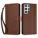 thumbnail image 3 of Funda Cartera Trébol para Samsung Galaxy S22 Ultra con Ranuras Tarjetas y Carga Inalámbrica Marrón, 3 of 6