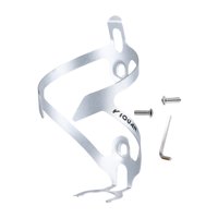 Magideal - Soporte Para Botella De Agua De Bicicleta Con Tornillos Y Herramienta De Llave, Soporte Portátil Para Botella De Agua De Bicicleta, Soporte Para Bebid Plata