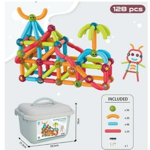 China - Juego De Bloques Magnéticos Para Niños, 128 Piezas Diy