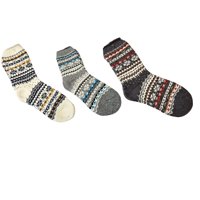 Likeshop - Pack 3 Pares Calceta Gruesa Unisex Invierno Diseños 3563