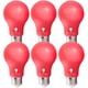 thumbnail image 1 of Paquete de 6 bombillas LED Bluex A19 rojas de 9 W (equivalente a 60 W) con base E26, 1 of 7