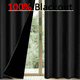 thumbnail image 3 of 2 Paños Cortinas Belug Engomada Tela Fresca Negra 220x132 cm, 3 of 5