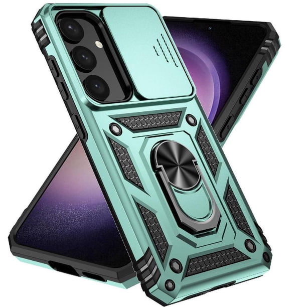 Estuche GANGXUN para Samsung Galaxy S24 Plus, soporte giratorio 360°, estilo mecánico y magnético