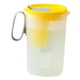thumbnail image 4 of Tetera de plástico con flores, tetera para nevera, jarra de jugo con colador, jarra de agua para café, jugo, cerveza fría, bebida de agua fría/calient Amarillo, 4 of 5