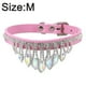 thumbnail image 2 of Collar para perros y gatos con diamantes de imitación, bonito collar de gatito con cristales brillantes, collar de cuero suave y ajustable para perros., 2 of 5