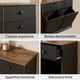 thumbnail image 5 of Mueble Cocina Depensa Aparador Comedor 2 Cestos Basurero Negro, 5 of 8