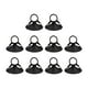 thumbnail image 1 of 10 Ventosas Pequeñas De PVC Para Organización Del Hogar, Puerta, Baño, Color Negro, 1 of 5