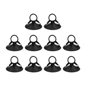 Bothyi - 10 Ventosas Pequeñas De Pvc Para Organización Del Hogar, Puerta, Baño, Color Negro