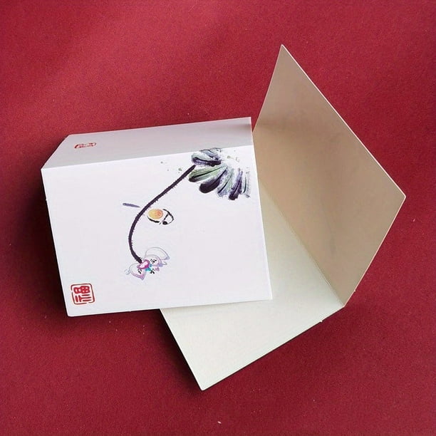Send Your Warm Wishes with 10pcs Chinese Floral Theme Greeting Cards - Perfect for Birthdays, Thank You