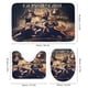 thumbnail image 3 of Chica chismosa-theme 4-Piece Shower Curtain Set with Rugs, Waterproof Bathroom Decor Set Includes Bath Mat, U-Shaped Rug, Toilet Lid Cover and Curtain with Hooks, 3 of 6