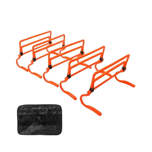 5 Vallas De Agilidad, Equipo De Entrenamiento De Velocidad Y Agilidad Para Atletas, Juegos, Color Naranja