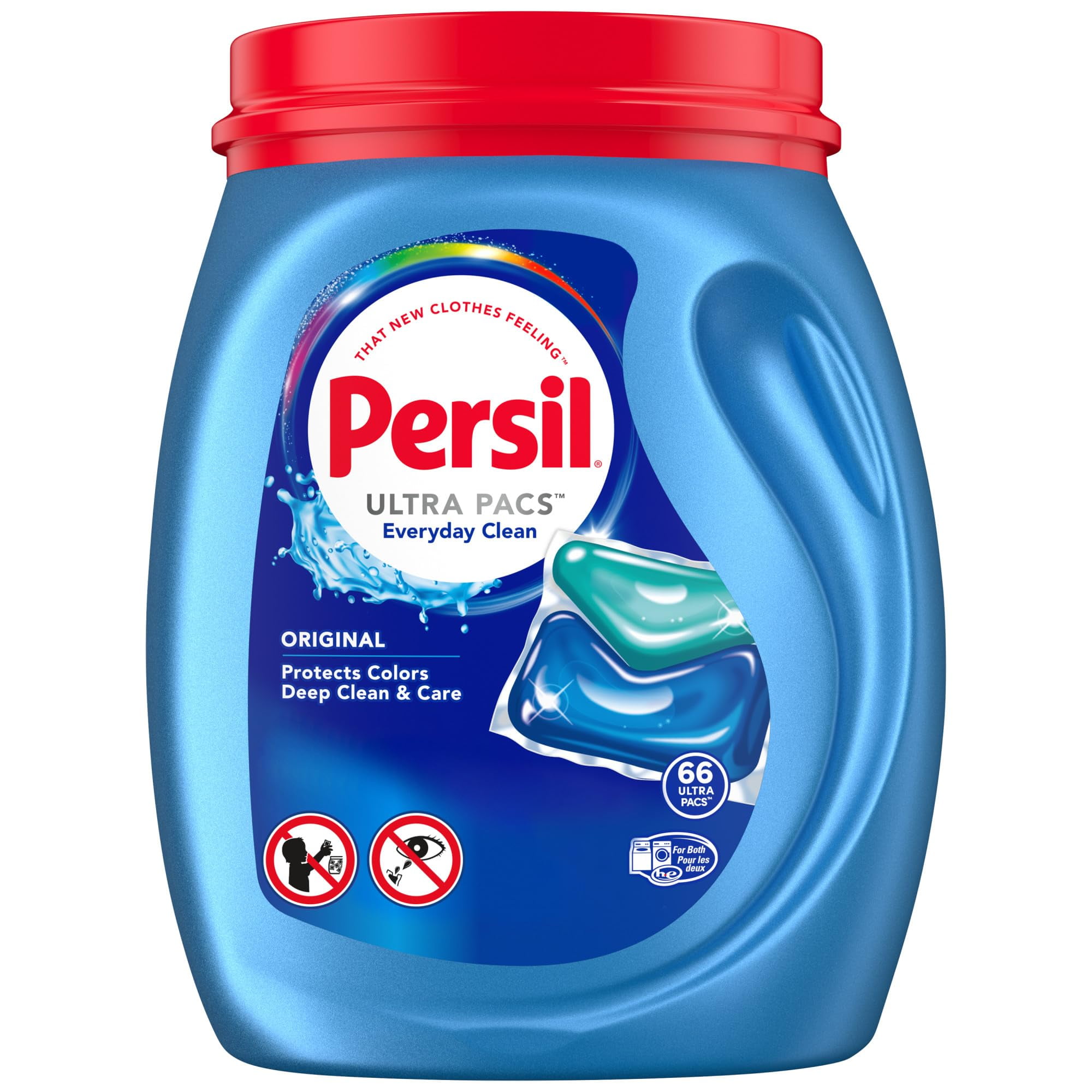 Detergente Para Ropa Persil Ultra Pacs Original, 66 Unidades