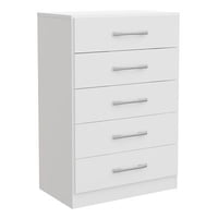 Cómoda Yardas Carla Blanco 1X4 5 Cajones