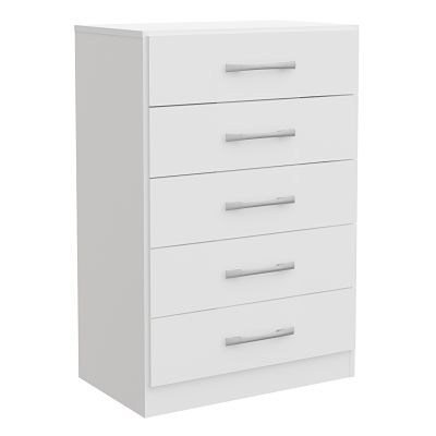 Cómoda Yardas Carla Blanco 1X4 5 Cajones