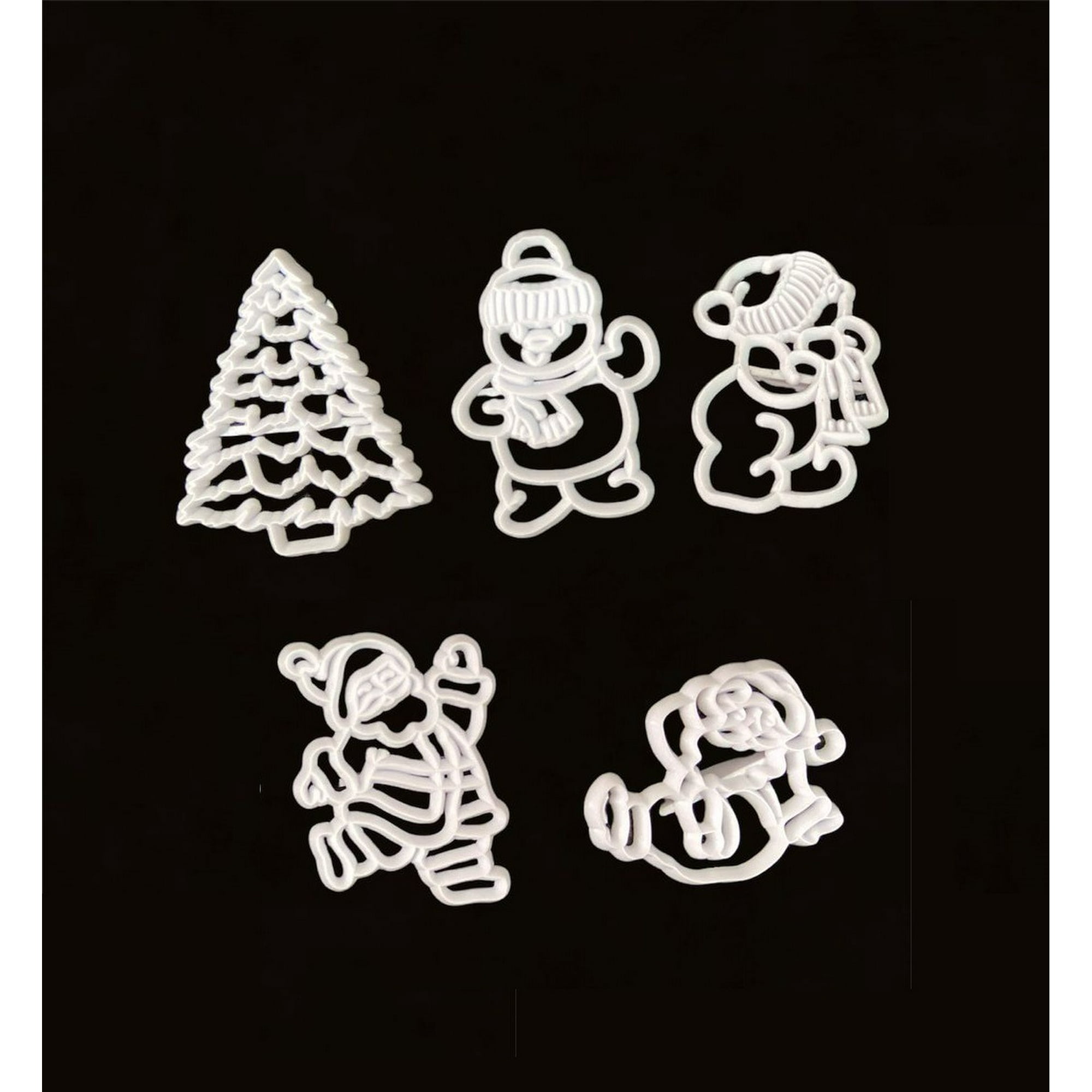 Genérico - 5 Molde De Galleta Cortador Galletas Moldes Galletas Navidad