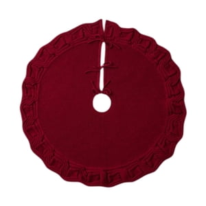 Bothyi - Adorno De Falda De Árbol De Navidad Falda De Árbol De Navidad Para Puerta De Entrada Sala De Estar Interior Púrpura Rojo