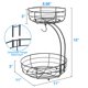 thumbnail image 5 of Fruit Basket Bextsrack, encimera de 2 niveles con colgador para plátanos, 5 of 7