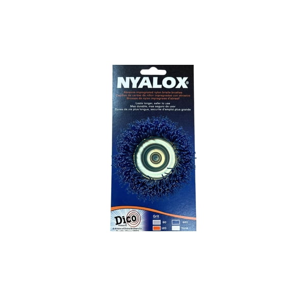 Pincel para tazas Dico 541-786-21/2 Nyalox Blue 240, grano 240, 6,35 cm