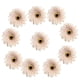 thumbnail image 2 of 10 piezas de gerbera artificial margarita flores cabezas para diy caqui, 2 of 3