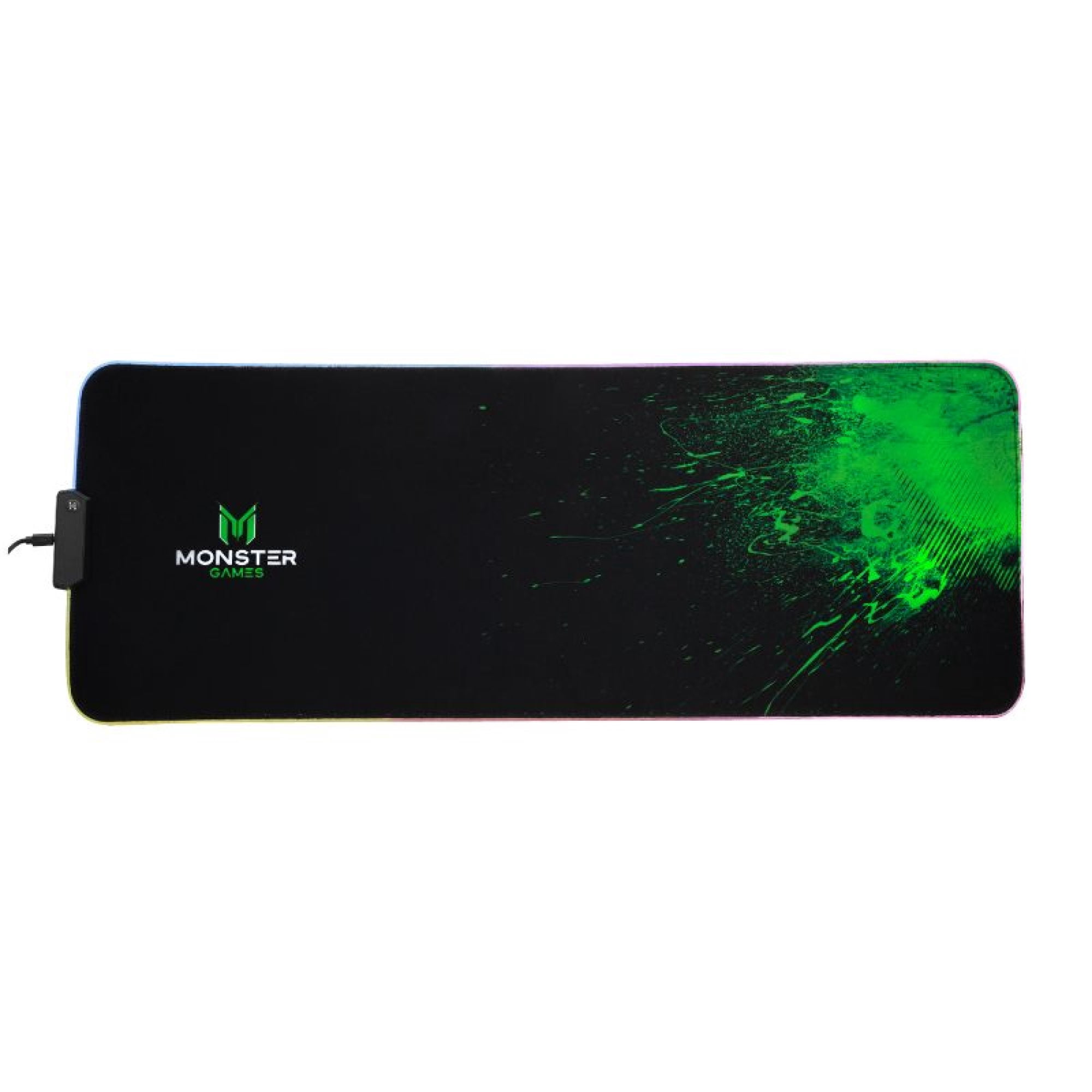 Monster Games - Mouse Pad Xtreme Negro. Verde Flúor