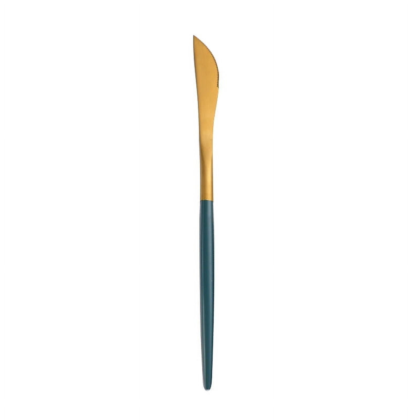 Xmhytop 4 Piezas Cubiertos De, Utensilios De Cocina Y Cubiertos Cotidianos,cuchillo De Mesa,gond Verde