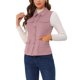 thumbnail image 4 of INSPIRE CHIC Chaleco de Utilidad sin Mangas de Mujer de Imitación de Gamuza con Botones, Chaqueta de Carga con Bolsillos y Cuello Abatible Rosa M, 4 of 6