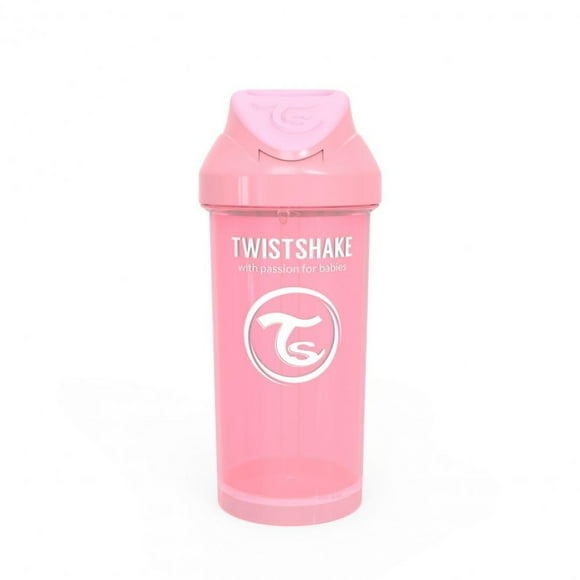 Vaso con Bombilla  360ml Rosado