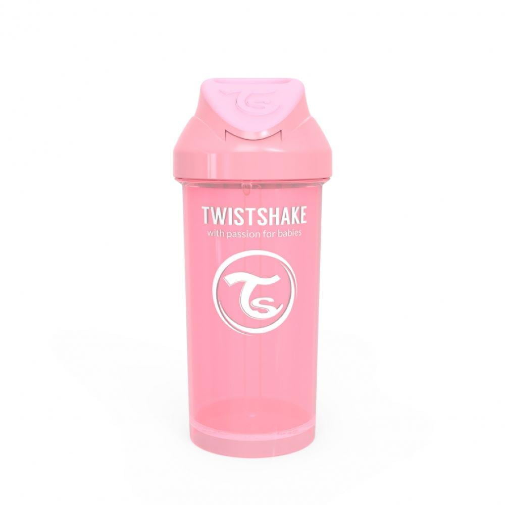 Twistshake - Vaso Con Bombilla 360ml Rosado