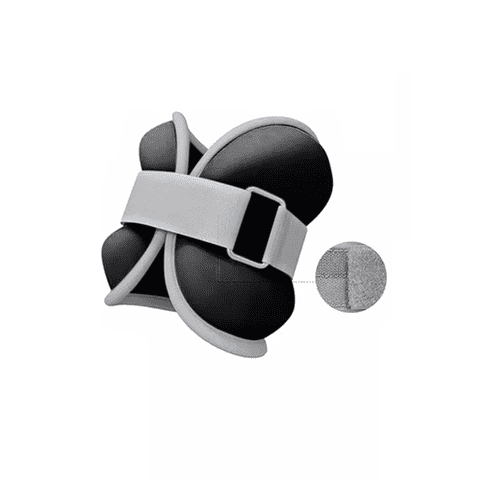 Genérico - Pesas De Tobillo Tobilleras Muñeca Set 2 De 2 Kg (Total 4 Kg), Color Negro