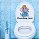 thumbnail image 1 of 1pc Wall Sticker English Logo Bathroom Wall Sticker Door Sticker Toilet Decoration Wall Sticker 11.8*5.9inch, 1 of 4