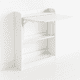 thumbnail image 1 of Escritorio Multifuncional Blanco - Compacto con Estanterías 64x20x82, 1 of 7