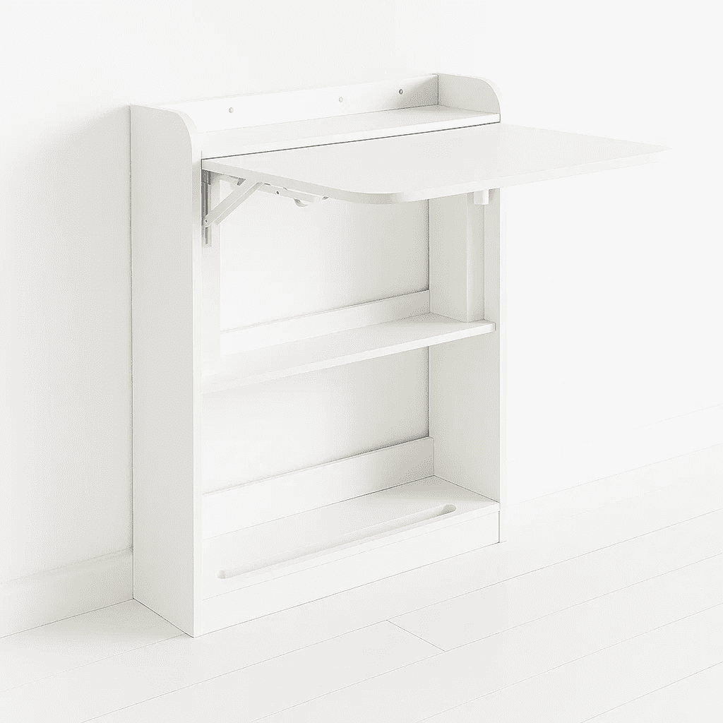 Klik Muebles - Escritorio Multifuncional Blanco - Compacto Con Estanterías