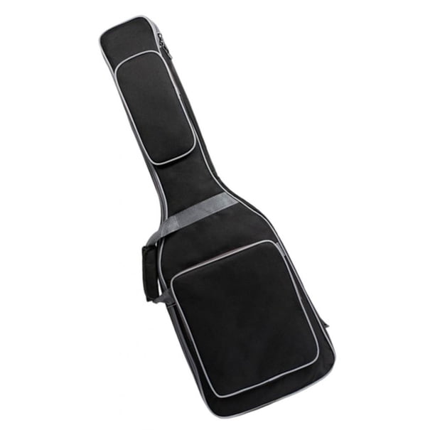 Bolsa para Guitarra Baja, Bolsa para Bajo Eléctrico, Correa de Hombro Ajustable Profesional Estuche Impermeable para Bajo Eléctrico, Bolsa Portátil Pa negro