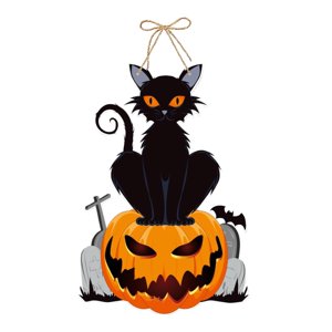 Magideal - Letrero Para Puerta De Halloween, Decoración Colgante Para Puerta De Halloween, Duradero, Adorno Artístico, Letrero Colgante De Feliz Halloween Para E Estilo E