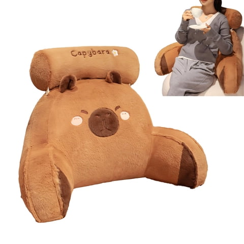 Crusec - Almohada De Respaldo Capibara Cojin Multifuncional