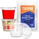 thumbnail image 1 of [Recipientes desechables] Stack Man, 100 juegos de vasos transparentes de 165 ml con tapas, 1 of 5