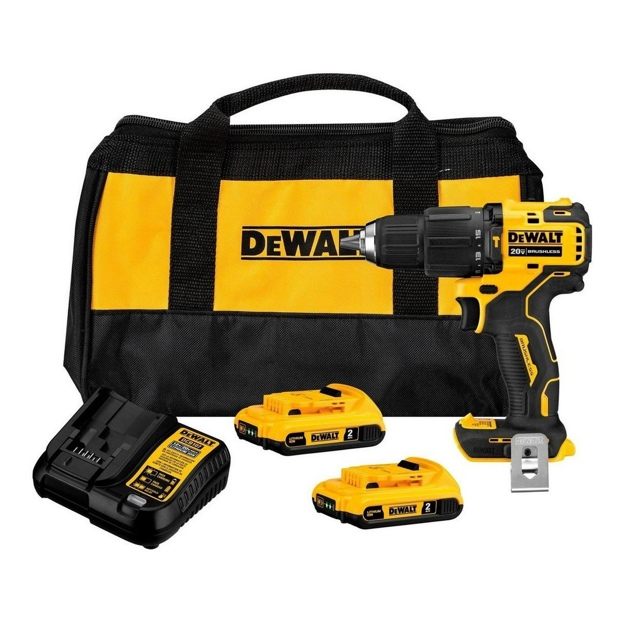 Taladro Percutor Atomic 1/2' 20v + 2 Bat Dewalt Dcd709d2-b2 Amarillo