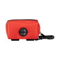 Ioensy - Dispensador De Bolsas De Basura Para Perros, Soporte Para Bolsas De Excrementos Para Viajes, Acampadas, Caminatas, Color Rojo