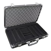 Magideal - Estuche De Transporte Para Chips, Soporte Para Juegos, Caja De Fichas De Aleación De Aluminio Anticolisión, Contenedor De Almacenamiento Para Viajes Y