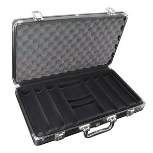 Magideal - Estuche De Transporte Para Chips, Soporte Para Juegos, Caja De Fichas De Aleación De Aluminio Anticolisión, Contenedor De Almacenamiento Para Viajes Y